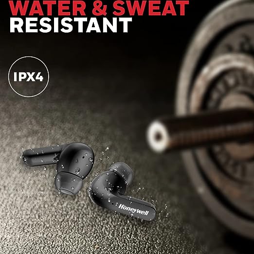 Honeywell Suono P3000 Truly Wireless Earbuds, Bluetooth V5.0, 22 hrs of Playtime with 1.5 hrs of Charging, Dynamic 10mm*2 Drivers, 300 mAh Battery, IPX4 Water Resistance, Voice Assistant Enabled Honeywell Suono P3000 Truly Wireless Earbuds, Bluetooth V5.0, 22 hrs of Playtime with 1.5 hrs of Charging, Dynamic 10mm*2 Drivers, 300 mAh Battery, IPX4 Water Resistance, Voice Assistant Enabled